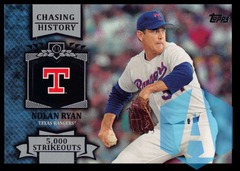 2013 Topps Chasing History Nolan Ryan #CH-27 Texas Rangers